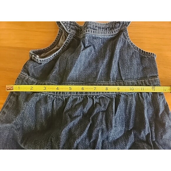 Old Navy Denim Overall Dress Snap Jumper 5T Blue Jean Girls - Picture 4 of 10